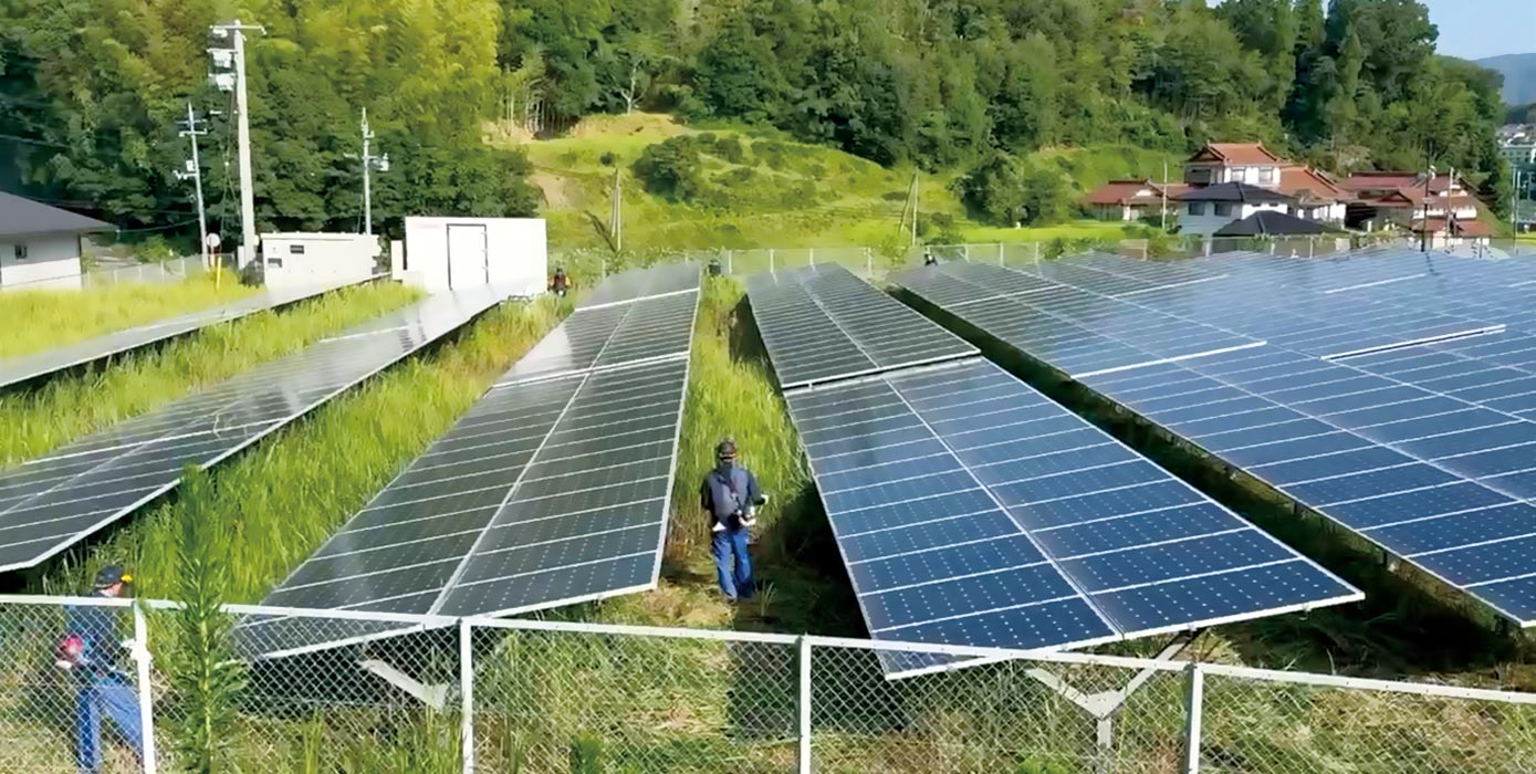 東広島太陽光発電所草刈り